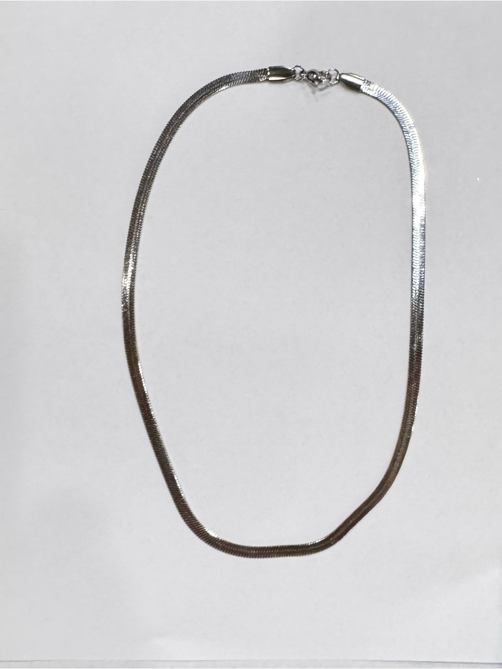 NWOTClassic Silver Stainless Steel Herringbone Necklace - Women Jewelry